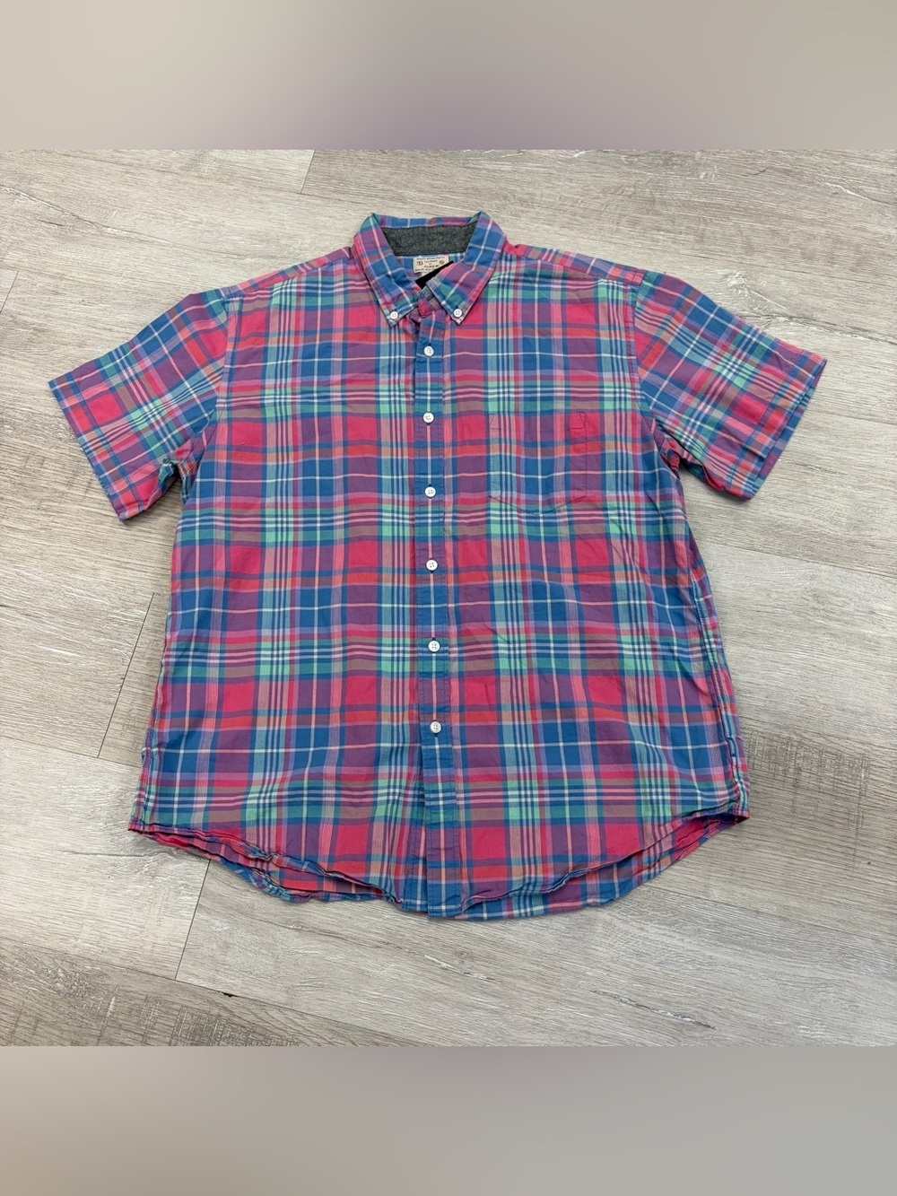 J. Crew Short-Sleeve Plaid Button-Down Shirt